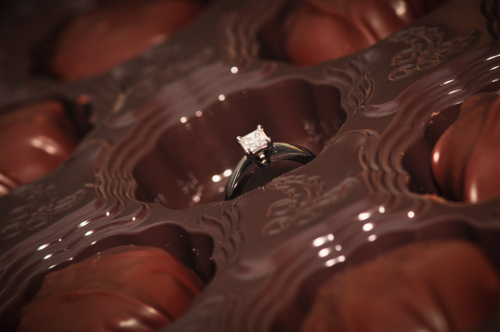 Maui Caramacs box with one chocolate missing