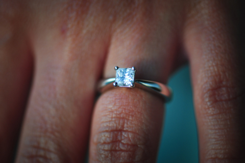Monica's engagement ring